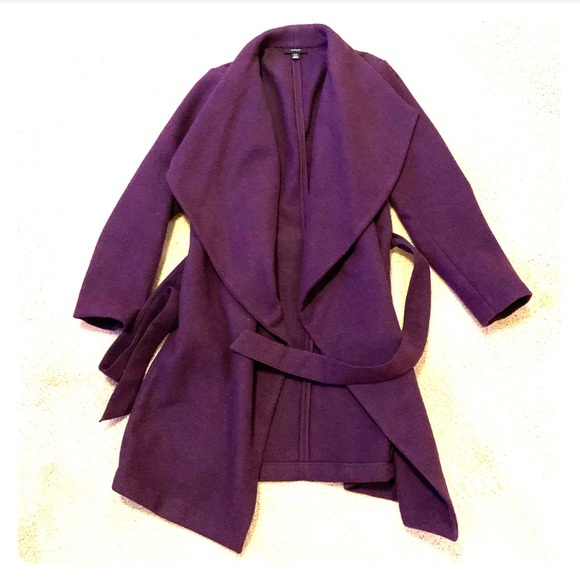 Alfani Jackets & Blazers - Alfani Wool Purple Wrap Coat